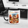 thumbnail image 2 of Thanksgiving Cocker Spaniel Pilgrim Grateful, Thankful, Blessed Fall Welcome 11oz Accent Two-tone Mug Cockers Dog Lover Gifts Coffee Tea Cup - 00021, 2 of 5