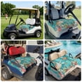 thumbnail image 6 of Golf Cart Seat Covers for 2 Seater,Brown Sea Turtle Coastal Microfiber Cart Seat Towel Blanket,Teal Summer Beach Coral Nautical Absorbent NonSlip Bench Seats Protector for Golf Course 51"x31", 6 of 9