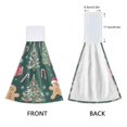 thumbnail image 3 of Yayeee Kitchen Hanging Hand Towels Set of 2 with Loop Bathroom Absorbent Tie Towel, Red Christmas Gingerbread, 3 of 7