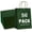 Green, variant on Gift Bags 8.25" x5.9 x3.15 100Pcs White Kraft Paper Bag with Handles for Small Business Christmas Bulk, Wedding, Party Favor, Shopping, Lunch, Halloween Trick-or-Treat Bags