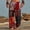 Red, variant on SGFCWSX Mens Harem Pants Patchwork Elastic Waist Drawstring Loose Boho Hippie Beach Casual Pants Wine Size L