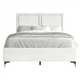 thumbnail image 6 of Castle Place Glam Velvet Upholstered Twin Bed, White, 6 of 8