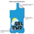 thumbnail image 4 of DistinctInk Custom SKIN / DECAL compatible with OtterBox Commuter for iPhone 11 (6.1" Screen) - Girl Power - GRL PWR - Unicorn Blue Background, 4 of 5