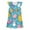 Sky Blue, variant on Toddler Girls' Easter Bunny Print Dress with Flutter Sleeves Cute Summer Outfit Tutu Skirts