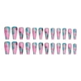 thumbnail image 1 of Seitruly Uñas postizas de ataúd, estilo francés clásico, uñas a presión, cubierta completa, punta de uñas, pegatinas de manicura de viscosidad Arte de uñas tipo 17 Seitruly CE012296-17B, 1 of 6