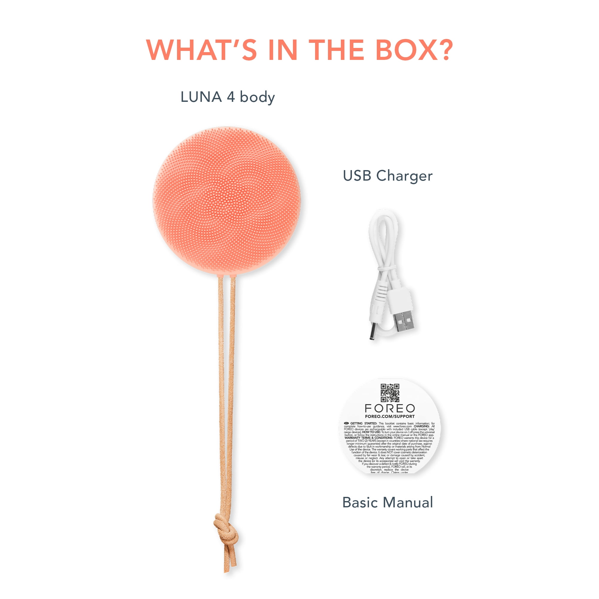 LUNA 4 body T-Sonic Massaging Body Brush for All Skin Types