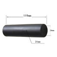 thumbnail image 1 of 2Pcs Wheelbarrow Rubber Handles, Round Tubes Black Replacement Handles 119 x 24mm, 1 of 9