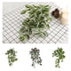 thumbnail image 3 of Inteprter Plantas falsas de pared Mini flor artificial Hoja Hojas colgantes Banquete de boda Sala de estar interior Apartamento Balcón Decoración Verde, 3 of 6