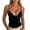 #199-Black, variant on Women's V Neck Spaghetti Strap Slim Fit Crop Cami Top Soft Bodycon Sleeveless Tank Top