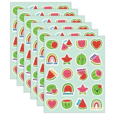 Teacher Created Resources Watermelon Smelly Stickers 120 Per Pack 6 Packs