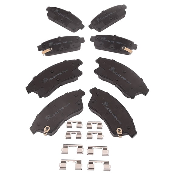 TOPAZ D1522 D1468 8Pcs Front & Rear Ceramic Brake Pads Compatible with Chevrolet Cruze 2010-2016 Sonic 2012-2019
