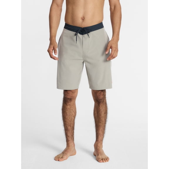 Ozark Trail Men's and Big Men's Swim Trunks, 9" Inseam, Sizes S-3XL