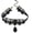 Teardrop pendant, variant on BOOTOOL Black Lace Choker Necklace for Women, Gothic Victorian Collar with Black Teardrop Pendant, Vintage Halloween Costume Jewelry for Cosplay Party and Daily Wear