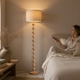 thumbnail image 6 of 67" Modern Farmhouse Floor Lamp for Living Room with Remote Control Sphere Resin Tall Standing Lamp with 3 Color Temperatures for Bedroom, Office, 6 of 9