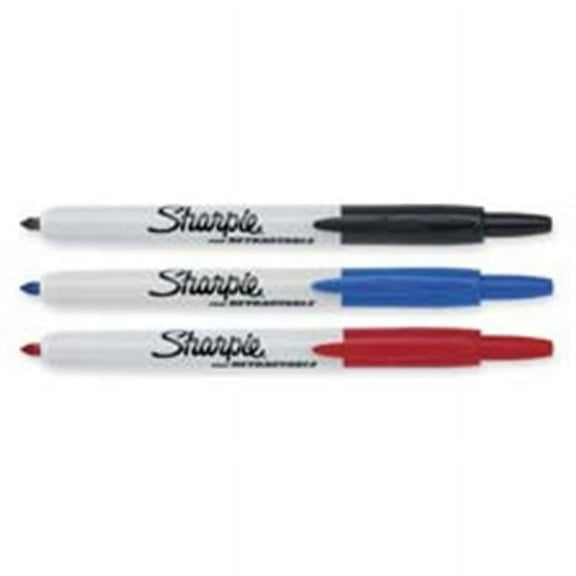 Sharpie Fine Point Retractable Markers - Black