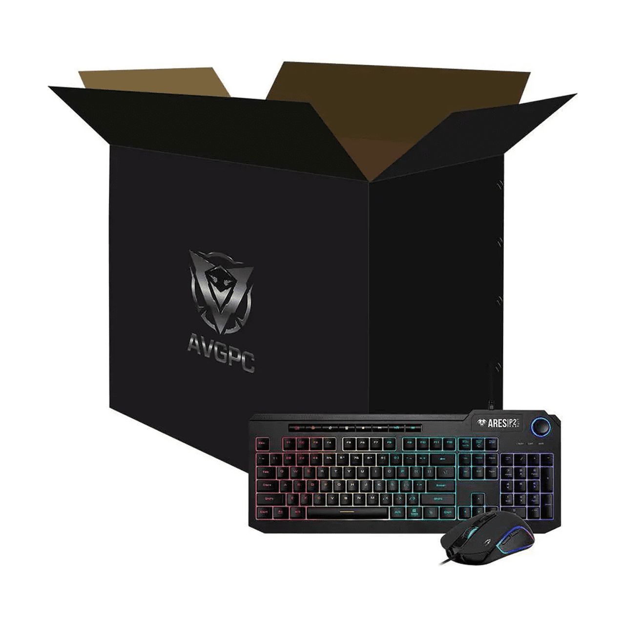 AVGPC Hellfire Gaming PC AMD Ryzen 5 9600X; GeForce RTX 5070 12GB; 16GB DDR5 RAM; 1 TB NVME M.2 SSD; 360mm AIO Liquid Cooler; ARGB Fans; WiFi/AC ; Dual Chamber Case; Windows 11 Home