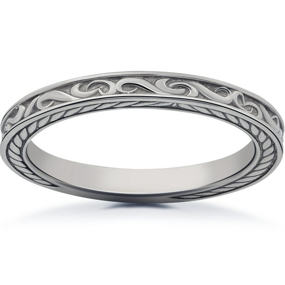 Pompeii Vintage Scroll Sophia Wedding Ring (,)