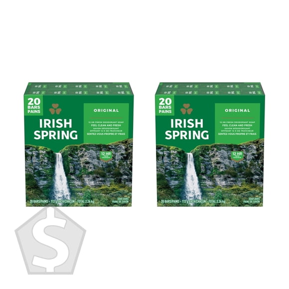 Irish Spring Savon Déodorant Original - Lot de 2