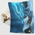 thumbnail image 6 of Yiaed Mountain Cottage In Snow Print Dog Blankets-Cat Blanket Washable for Couch Protection,Puppy Blanket, Soft Plush Reversible Throw Furniture Protector-Medium, 6 of 8