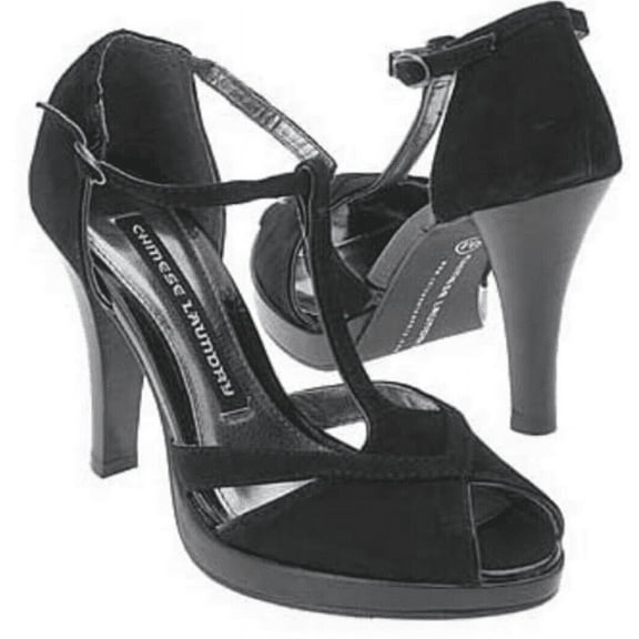 Chinese Laundry Nyrvana heels suede color black size 5.5