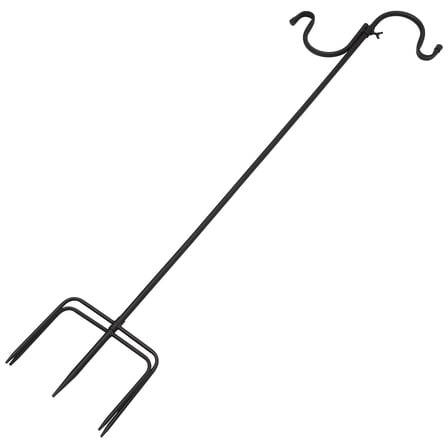 ifundom Outdoor Garden Shepherd Hook Multi-function Lantern Hook Bird Feeder Hanger Stand