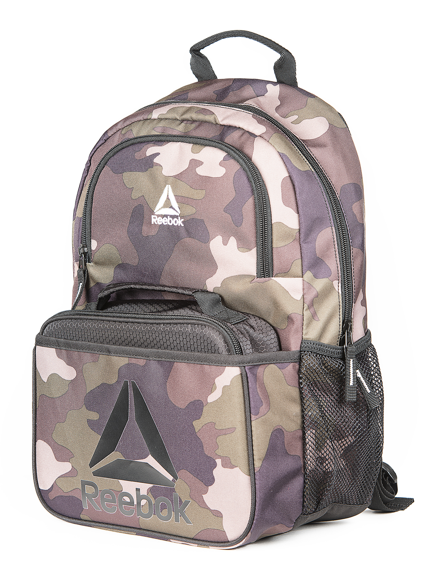 Reebok Unisex Riley Backpack with Lunch Box - Army Camo - image 3 of 4