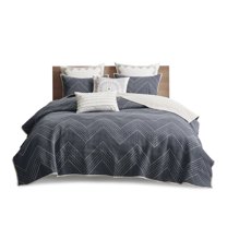 Gracie Mills Huber 3-Piece Embroidered Cotton Quilt Set - GRACE-14378