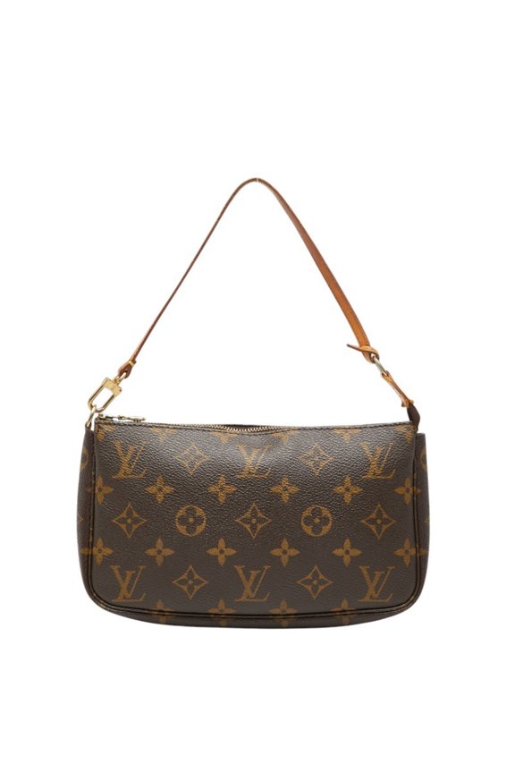 Pre-Owned Louis Vuitton Monogram Pochette Accessoires Handbag Accessory Pouch M51980 Brown...