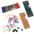 thumbnail image 1 of Kit de bricolaje de luces estroboscópicas intermitentes LED dobles NE555 + CD4017, rojo y azul, 9 V-12 V CC, 1 of 2