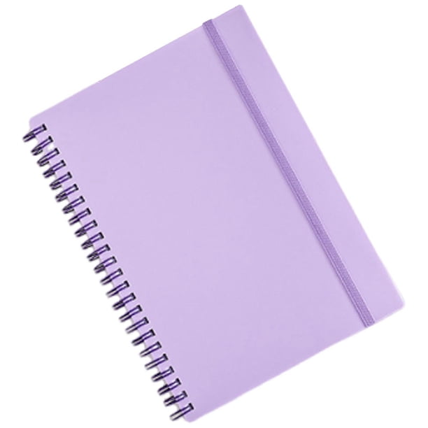 A 5 Spirals Notebook Writing Notebook Thick Paper Journal Notebook Stationery Notebooks for School Purple