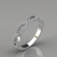 thumbnail image 2 of Empire Jewelry 14K White Gold Ring on Clearance - 0.4 Ct VVS1/D Round Cut Moissanite Ring - Infinity Twisted Cross Over Shank Engagement Ring - Latest Engagement Diamond Ring for Her, 2 of 2
