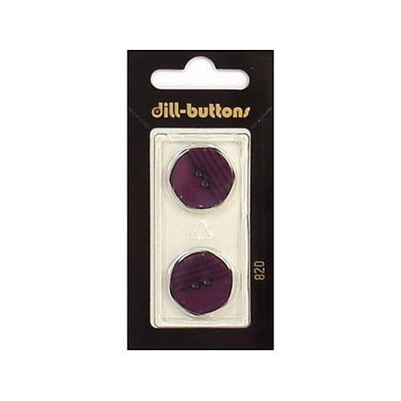 Jhb Buttons - Dill Buttons 20mm 2pc 2 Hole Purple