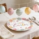 thumbnail image 5 of Decoraciones de Pascua, adornos de Pascua, regalos de Pascua, vajilla para fiesta temática de huevos de Pascua, platos de papel desechables de 7 y 9 pulgadas, juego de vasos y pañuelos de papel, plato, 5 of 6