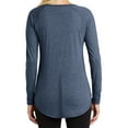 thumbnail image 2 of Mafoose Women's Perfect Tri Long Sleeve Tunic Navy Frost Small, 2 of 4