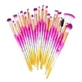 thumbnail image 1 of 20pcs Makeup Brushes Set Makeup Tool Cosmetic Tool Transparent Handle for Women (Gradient Pink Silver), 1 of 8