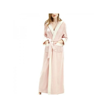 

Women Pajamas Salon Bathrobe Thick Section Plus Long Velvet Robe Flannel
