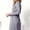 Dark Gray, variant on Women's Long Sleeve Midi Shirt Dress