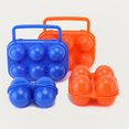 thumbnail image 2 of Hyasfey Portable Egg Container Heavy Duty 2/4/6 Grids Egg Storage Box Kitchen Outdoor Camping Picnic Foldable Eggs Organizer Holder Carrier Case Clip, 2 of 7