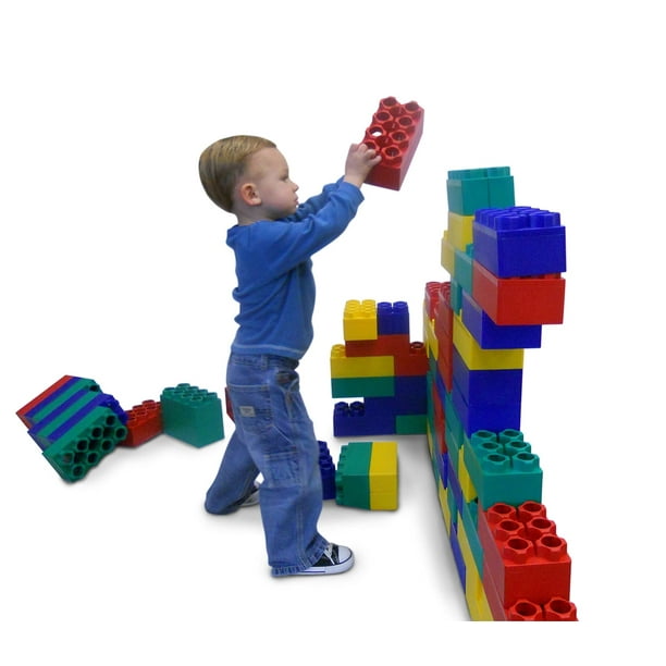 Juego Building Blocks Kids Adventure Jumbo de 96 piezas
