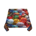 thumbnail image 5 of Wukai Easter Eggs Waterproof Tablecloth for Kitchen Dining, Fits Square Tables for 2-4 Seats -54"x54", 5 of 7