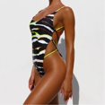 thumbnail image 4 of Gibobby Trajes de Baño para Mujer Bikini Up Jumpsuit Mujer Empuje Traje de baño Empalme Playa Traje de baño Boho Verano Estampado Trajes de baño Tankinis(Multicolor,CH), 4 of 5
