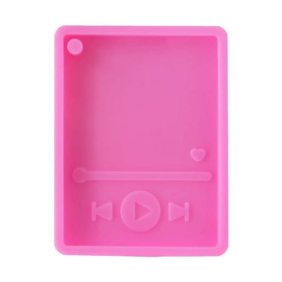 Music Player Keychain Resin Mold Silicone Mould DIY Polymer Clay Crafts UV Epoxy Mold DIY Jewelry Pendant for Key Chain
