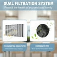 thumbnail image 5 of Akicon Range Hood 30 Inch, 600 CFM Stainless Steel Vent Hood with Powerful Range Hood Insert, Modern Square Kitchen Hood with 3 Speed Control, LED Lights, Baffle Filters, Wall Mounted (AK-HS30HA-SWC), 5 of 7