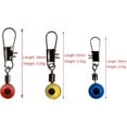thumbnail image 3 of 100pcs 3 Color Fishing Line Slides Hook Shank Clip Connector Swivels Fishing Beads Small Fishing Accessories Kit (Mix), 3 of 7