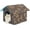 Brown, variant on PETIMI Outdoor Cat House, Foldable Cat Bed Cave, Easy to Assemble Outdoor Cat Tent, Weatherproof Outdoor Shelter for Cats Dogs - Black, Large