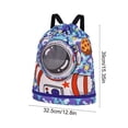 thumbnail image 3 of Polyester Beach Bag Double Shoulder Children's Swimming Bag With Dry Wet Separation Drawstring Pocket And Shoe Compartment Bag Travel Waterproof Storage Bag Beach Bag, 3 of 6