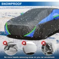 thumbnail image 6 of 6 Layers Car Cover for Toyota Prius 2001-2024 Thickened PEVA&Cotton Waterproof Full Exterior Cover Outdoor Snow UV Rain Protection All Weather Black Blue, 6 of 11