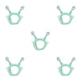 thumbnail image 3 of Sonducket Diadema de felpa resistente y duradera para orejas de ojos de caracol Diadema ligera y adorable para lavarse la cara verde claro Type2 NO2, 3 of 6