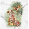 thumbnail image 2 of Cute Christmas Tree Puppy Present Women's Graphic T Shirt Tees Brisco Brands S, 2 of 5