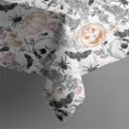 thumbnail image 4 of White Halloween Skull Pumpkin Pattern Rectangle Tablecloth 60"x120",Waterproof Polyester Rectangle Table Cloth, Wipeable Spillproof Polyester Tablecloth for Dining, Camping, Indoor and Outdoor, 4 of 6